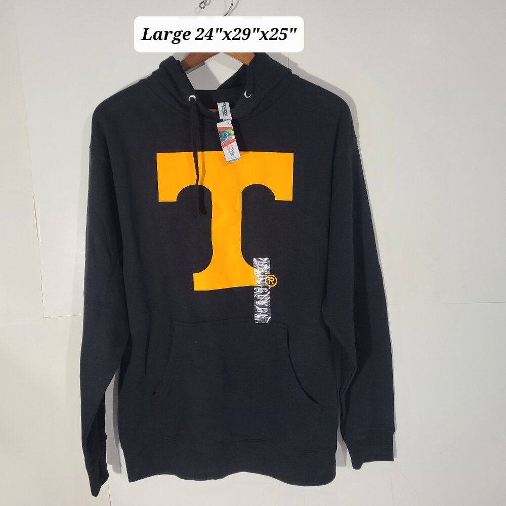 Tennessee Vols Black Large Men's Hoodie Independent Trading Co. NWT